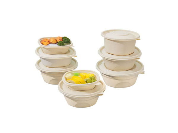 The disposable degradable lunch box